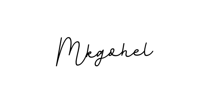 The best way (BallpointsItalic-DORy9) to make a short signature is to pick only two or three words in your name. The name Mkgohel include a total of six letters. For converting this name. Mkgohel signature style 11 images and pictures png