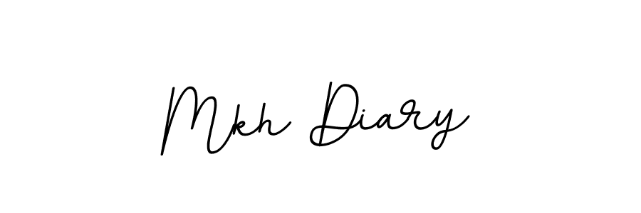 Design your own signature with our free online signature maker. With this signature software, you can create a handwritten (BallpointsItalic-DORy9) signature for name Mkh Diary. Mkh Diary signature style 11 images and pictures png