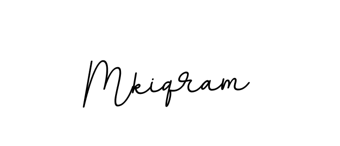 Use a signature maker to create a handwritten signature online. With this signature software, you can design (BallpointsItalic-DORy9) your own signature for name Mkiqram. Mkiqram signature style 11 images and pictures png