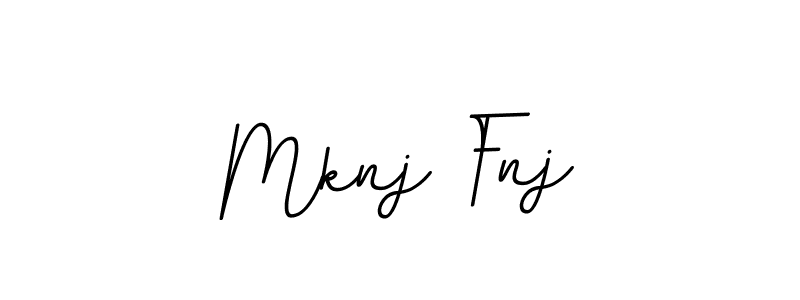 This is the best signature style for the Mknj Fnj name. Also you like these signature font (BallpointsItalic-DORy9). Mix name signature. Mknj Fnj signature style 11 images and pictures png