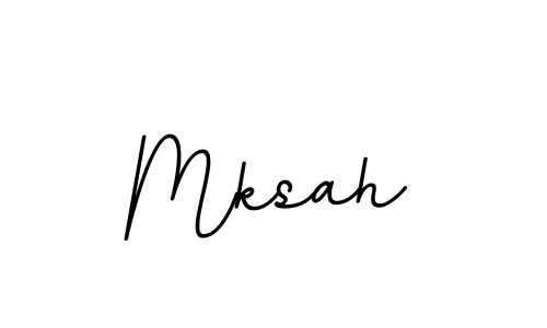 Design your own signature with our free online signature maker. With this signature software, you can create a handwritten (BallpointsItalic-DORy9) signature for name Mksah. Mksah signature style 11 images and pictures png