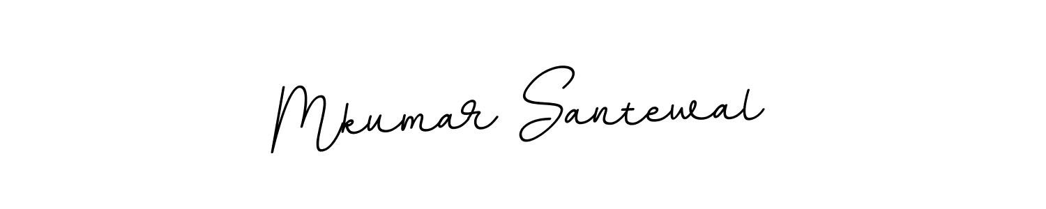 Create a beautiful signature design for name Mkumar Santewal. With this signature (BallpointsItalic-DORy9) fonts, you can make a handwritten signature for free. Mkumar Santewal signature style 11 images and pictures png