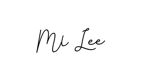 Design your own signature with our free online signature maker. With this signature software, you can create a handwritten (BallpointsItalic-DORy9) signature for name Ml Lee. Ml Lee signature style 11 images and pictures png