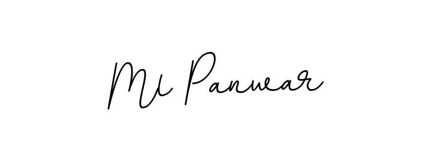 You should practise on your own different ways (BallpointsItalic-DORy9) to write your name (Ml Panwar) in signature. don't let someone else do it for you. Ml Panwar signature style 11 images and pictures png
