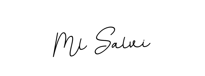 How to make Ml Salvi signature? BallpointsItalic-DORy9 is a professional autograph style. Create handwritten signature for Ml Salvi name. Ml Salvi signature style 11 images and pictures png