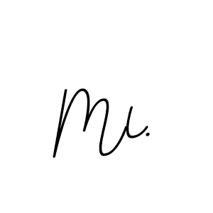 How to make Ml. name signature. Use BallpointsItalic-DORy9 style for creating short signs online. This is the latest handwritten sign. Ml. signature style 11 images and pictures png