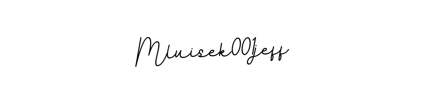 It looks lik you need a new signature style for name Mluisek001jeff. Design unique handwritten (BallpointsItalic-DORy9) signature with our free signature maker in just a few clicks. Mluisek001jeff signature style 11 images and pictures png