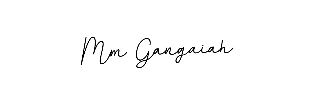 You should practise on your own different ways (BallpointsItalic-DORy9) to write your name (Mm Gangaiah) in signature. don't let someone else do it for you. Mm Gangaiah signature style 11 images and pictures png