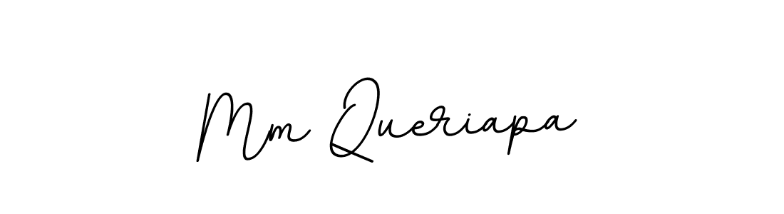 How to make Mm Queriapa name signature. Use BallpointsItalic-DORy9 style for creating short signs online. This is the latest handwritten sign. Mm Queriapa signature style 11 images and pictures png