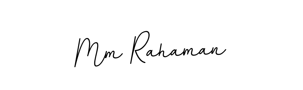 Use a signature maker to create a handwritten signature online. With this signature software, you can design (BallpointsItalic-DORy9) your own signature for name Mm Rahaman. Mm Rahaman signature style 11 images and pictures png