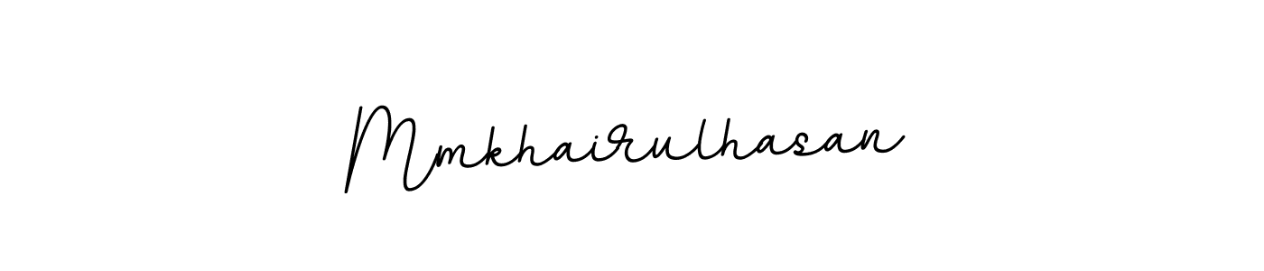 Make a beautiful signature design for name Mmkhairulhasan. With this signature (BallpointsItalic-DORy9) style, you can create a handwritten signature for free. Mmkhairulhasan signature style 11 images and pictures png