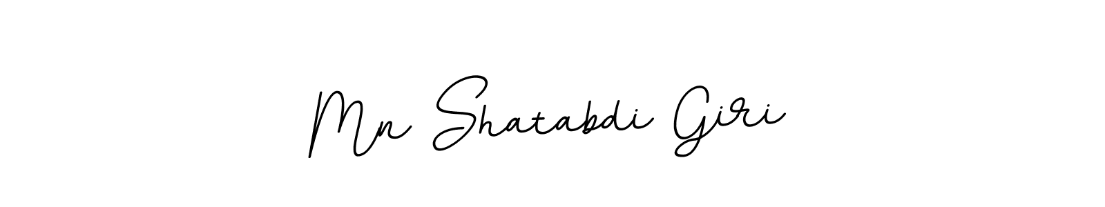 How to make Mn Shatabdi Giri name signature. Use BallpointsItalic-DORy9 style for creating short signs online. This is the latest handwritten sign. Mn Shatabdi Giri signature style 11 images and pictures png