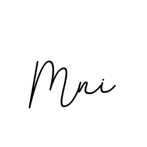 Design your own signature with our free online signature maker. With this signature software, you can create a handwritten (BallpointsItalic-DORy9) signature for name Mni. Mni signature style 11 images and pictures png