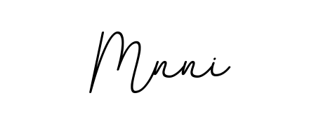 Generate high-definition signature styles for Mnni. The BallpointsItalic-DORy9 typeface ensures crisp legibility and sophisticated design. Mnni signature style 11 images and pictures png