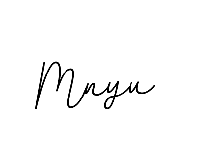 Design your own signature with our free online signature maker. With this signature software, you can create a handwritten (BallpointsItalic-DORy9) signature for name Mnyu. Mnyu signature style 11 images and pictures png