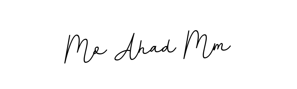 Design your own signature with our free online signature maker. With this signature software, you can create a handwritten (BallpointsItalic-DORy9) signature for name Mo Ahad Mm. Mo Ahad Mm signature style 11 images and pictures png