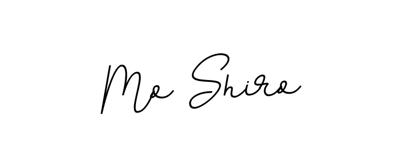 How to make Mo Shiro name signature. Use BallpointsItalic-DORy9 style for creating short signs online. This is the latest handwritten sign. Mo Shiro signature style 11 images and pictures png