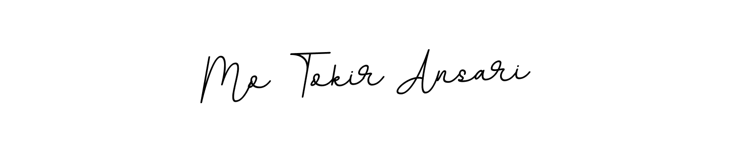 Make a beautiful signature design for name Mo Tokir Ansari. With this signature (BallpointsItalic-DORy9) style, you can create a handwritten signature for free. Mo Tokir Ansari signature style 11 images and pictures png