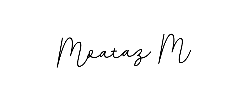 You should practise on your own different ways (BallpointsItalic-DORy9) to write your name (Moataz M) in signature. don't let someone else do it for you. Moataz M signature style 11 images and pictures png