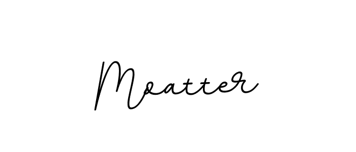 Use a signature maker to create a handwritten signature online. With this signature software, you can design (BallpointsItalic-DORy9) your own signature for name Moatter. Moatter signature style 11 images and pictures png
