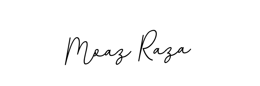 Design your own signature with our free online signature maker. With this signature software, you can create a handwritten (BallpointsItalic-DORy9) signature for name Moaz Raza. Moaz Raza signature style 11 images and pictures png