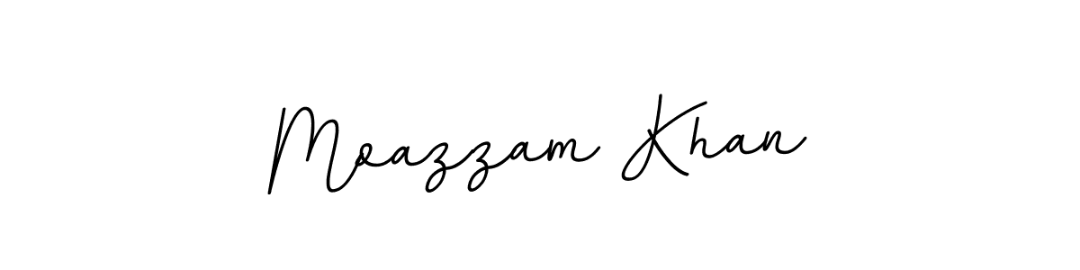 Use a signature maker to create a handwritten signature online. With this signature software, you can design (BallpointsItalic-DORy9) your own signature for name Moazzam Khan. Moazzam Khan signature style 11 images and pictures png