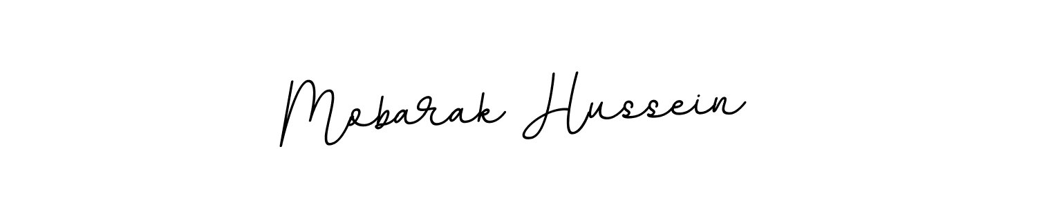 The best way (BallpointsItalic-DORy9) to make a short signature is to pick only two or three words in your name. The name Mobarak Hussein include a total of six letters. For converting this name. Mobarak Hussein signature style 11 images and pictures png