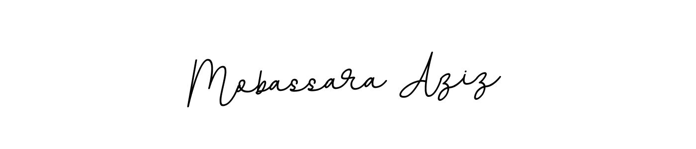 Make a beautiful signature design for name Mobassara Aziz. Use this online signature maker to create a handwritten signature for free. Mobassara Aziz signature style 11 images and pictures png