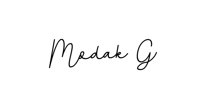 Make a beautiful signature design for name Modak G. With this signature (BallpointsItalic-DORy9) style, you can create a handwritten signature for free. Modak G signature style 11 images and pictures png