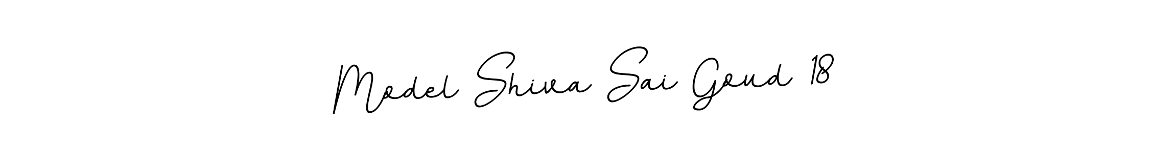 Design your own signature with our free online signature maker. With this signature software, you can create a handwritten (BallpointsItalic-DORy9) signature for name Model Shiva Sai Goud 18. Model Shiva Sai Goud 18 signature style 11 images and pictures png