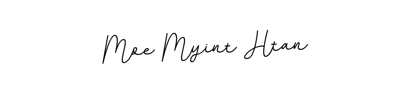 Create a beautiful signature design for name Moe Myint Htan. With this signature (BallpointsItalic-DORy9) fonts, you can make a handwritten signature for free. Moe Myint Htan signature style 11 images and pictures png