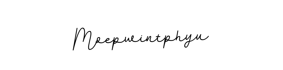 Make a beautiful signature design for name Moepwintphyu. With this signature (BallpointsItalic-DORy9) style, you can create a handwritten signature for free. Moepwintphyu signature style 11 images and pictures png