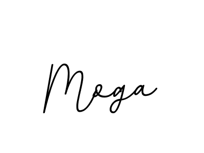 Use a signature maker to create a handwritten signature online. With this signature software, you can design (BallpointsItalic-DORy9) your own signature for name Moga. Moga signature style 11 images and pictures png