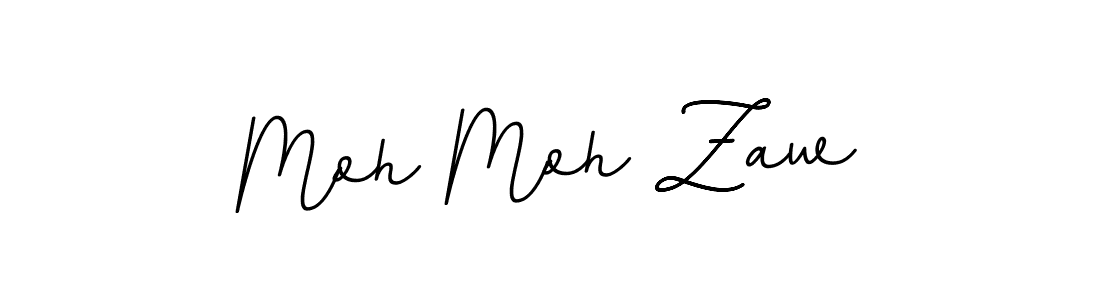 Use a signature maker to create a handwritten signature online. With this signature software, you can design (BallpointsItalic-DORy9) your own signature for name Moh Moh Zaw. Moh Moh Zaw signature style 11 images and pictures png