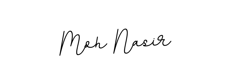 How to make Moh Nasir name signature. Use BallpointsItalic-DORy9 style for creating short signs online. This is the latest handwritten sign. Moh Nasir signature style 11 images and pictures png