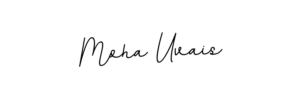 How to make Moha Uvais name signature. Use BallpointsItalic-DORy9 style for creating short signs online. This is the latest handwritten sign. Moha Uvais signature style 11 images and pictures png