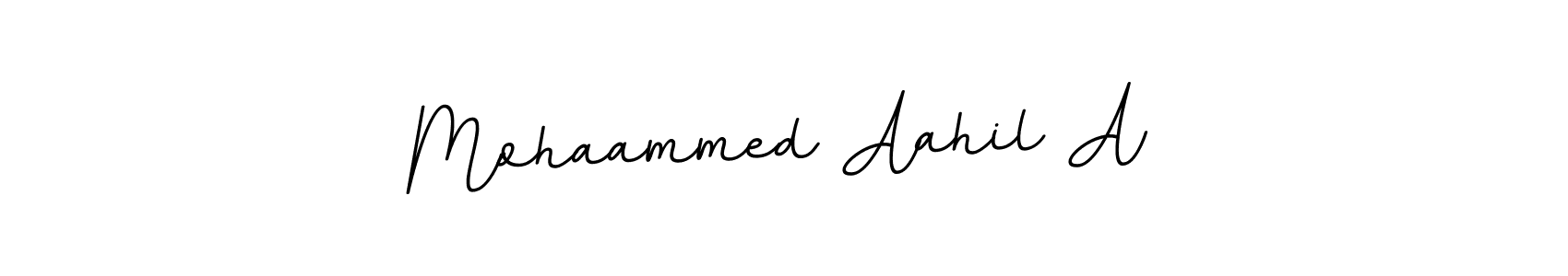 Create a beautiful signature design for name Mohaammed Aahil A. With this signature (BallpointsItalic-DORy9) fonts, you can make a handwritten signature for free. Mohaammed Aahil A signature style 11 images and pictures png