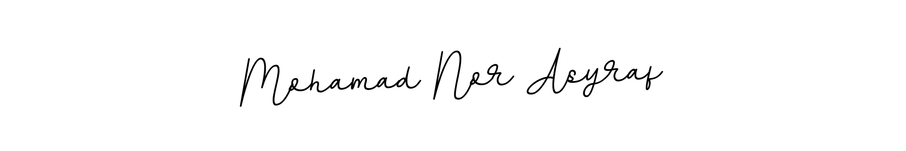 The best way (BallpointsItalic-DORy9) to make a short signature is to pick only two or three words in your name. The name Mohamad Nor Asyraf include a total of six letters. For converting this name. Mohamad Nor Asyraf signature style 11 images and pictures png
