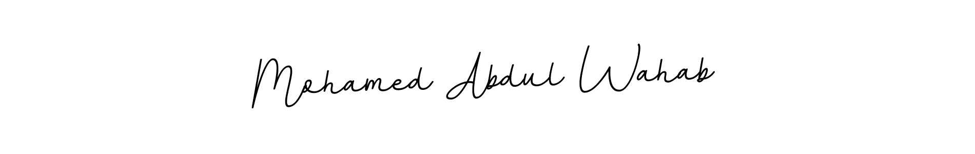 The best way (BallpointsItalic-DORy9) to make a short signature is to pick only two or three words in your name. The name Mohamed Abdul Wahab include a total of six letters. For converting this name. Mohamed Abdul Wahab signature style 11 images and pictures png