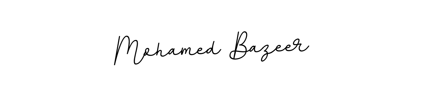 This is the best signature style for the Mohamed Bazeer name. Also you like these signature font (BallpointsItalic-DORy9). Mix name signature. Mohamed Bazeer signature style 11 images and pictures png