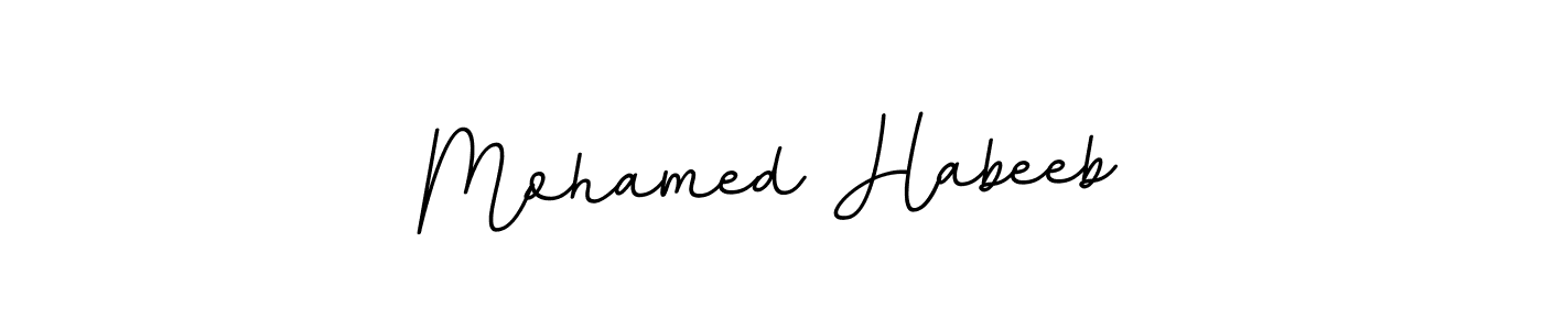 The best way (BallpointsItalic-DORy9) to make a short signature is to pick only two or three words in your name. The name Mohamed Habeeb include a total of six letters. For converting this name. Mohamed Habeeb signature style 11 images and pictures png