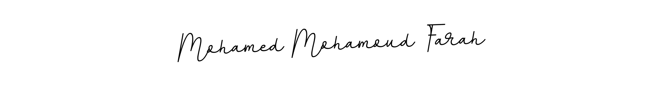 Make a beautiful signature design for name Mohamed Mohamoud Farah. With this signature (BallpointsItalic-DORy9) style, you can create a handwritten signature for free. Mohamed Mohamoud Farah signature style 11 images and pictures png