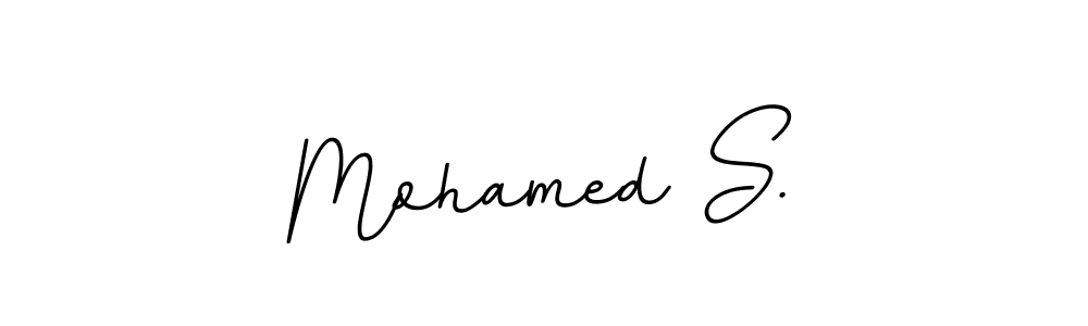You should practise on your own different ways (BallpointsItalic-DORy9) to write your name (Mohamed S.) in signature. don't let someone else do it for you. Mohamed S. signature style 11 images and pictures png