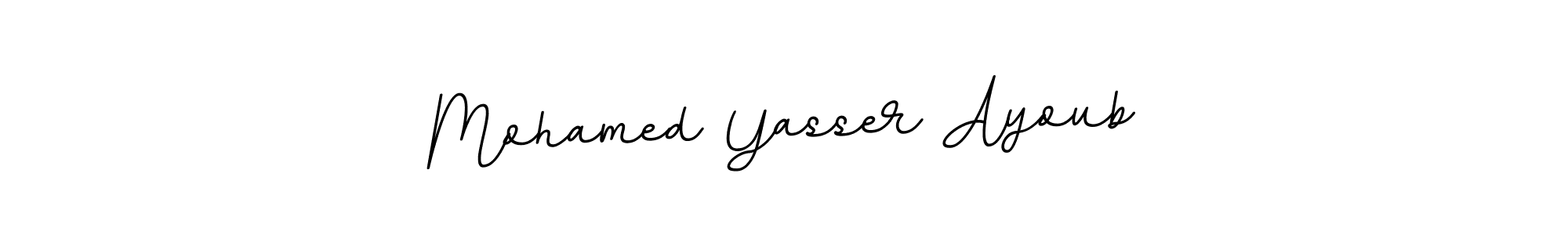 Use a signature maker to create a handwritten signature online. With this signature software, you can design (BallpointsItalic-DORy9) your own signature for name Mohamed Yasser Ayoub. Mohamed Yasser Ayoub signature style 11 images and pictures png