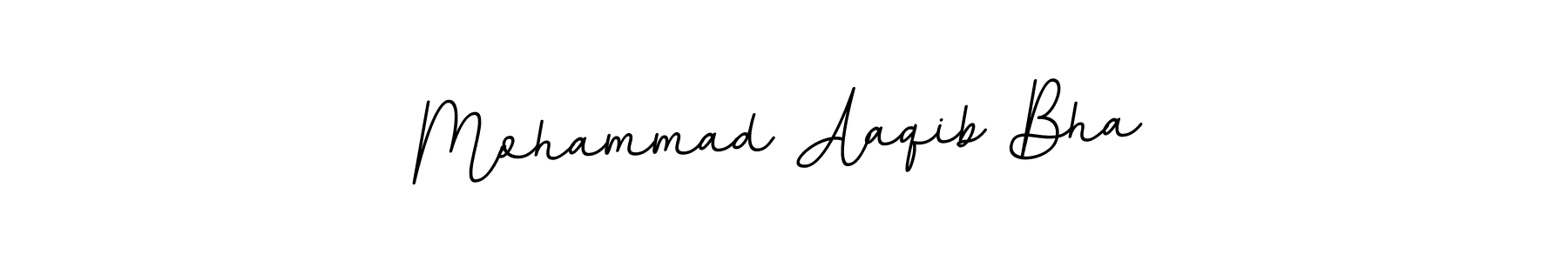 Make a beautiful signature design for name Mohammad Aaqib Bha. With this signature (BallpointsItalic-DORy9) style, you can create a handwritten signature for free. Mohammad Aaqib Bha signature style 11 images and pictures png