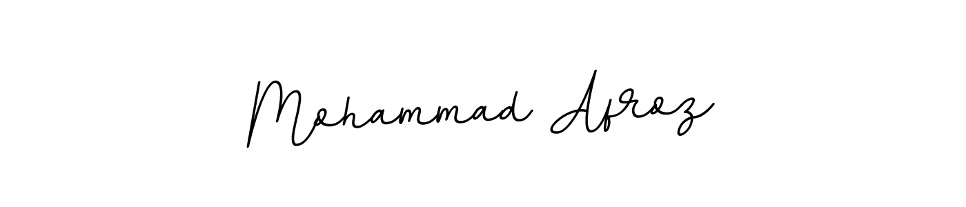 The best way (BallpointsItalic-DORy9) to make a short signature is to pick only two or three words in your name. The name Mohammad Afroz include a total of six letters. For converting this name. Mohammad Afroz signature style 11 images and pictures png