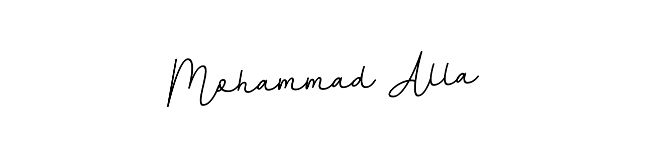 It looks lik you need a new signature style for name Mohammad Alla. Design unique handwritten (BallpointsItalic-DORy9) signature with our free signature maker in just a few clicks. Mohammad Alla signature style 11 images and pictures png