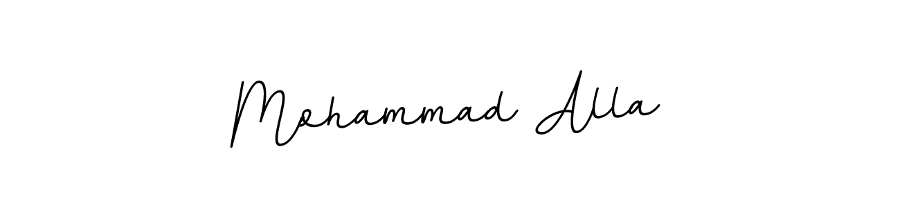 Create a beautiful signature design for name Mohammad Alla. With this signature (BallpointsItalic-DORy9) fonts, you can make a handwritten signature for free. Mohammad Alla signature style 11 images and pictures png