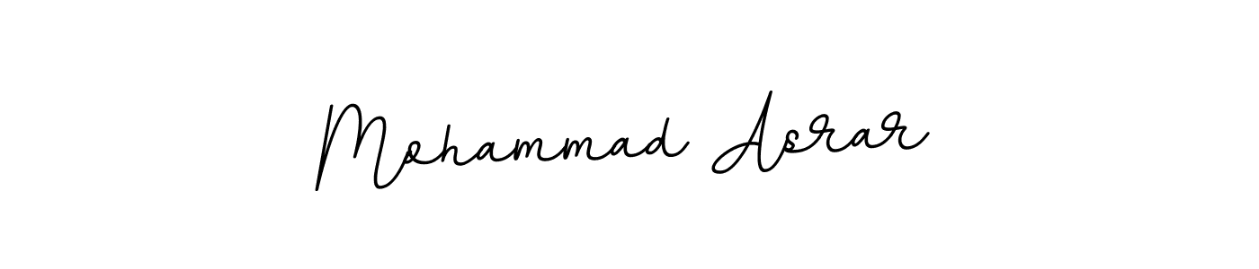 Use a signature maker to create a handwritten signature online. With this signature software, you can design (BallpointsItalic-DORy9) your own signature for name Mohammad Asrar. Mohammad Asrar signature style 11 images and pictures png