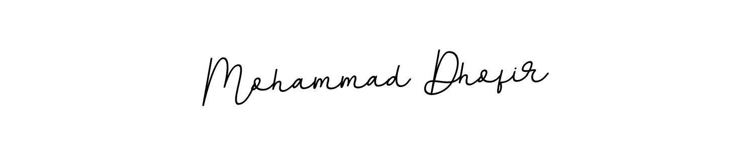 Also we have Mohammad Dhofir name is the best signature style. Create professional handwritten signature collection using BallpointsItalic-DORy9 autograph style. Mohammad Dhofir signature style 11 images and pictures png